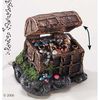 Decoraci�n para acuario: Cofre de tesoros - - Tama�o: L 13 x A 10 x A 11 cm