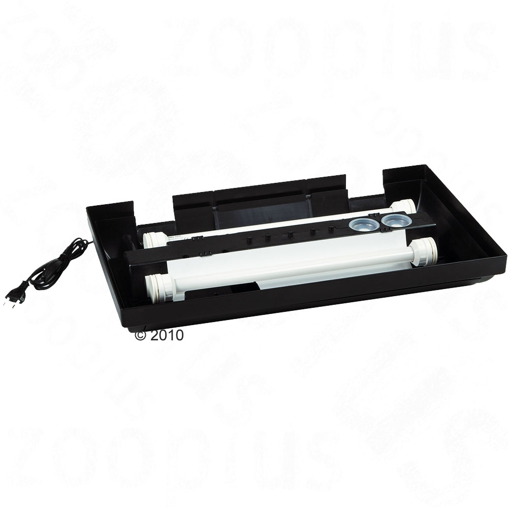 Hagen Light-Glo tapa con luz - - 100x40 cm, 2 x 30 vatios, lámpara doble