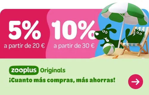 Hasta 10 % en productos seleccionados zooplus Originals