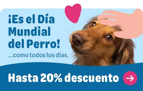 ¡Es el día mundial del perro! Como todos los días... Hasta 20 % de descuento en productos seleccionados para perros